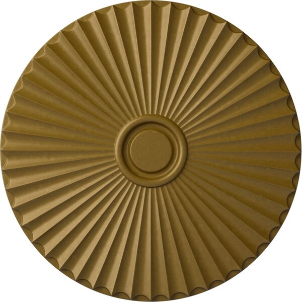 Ekena Millwork Shakuras Ceiling Medallion (For Canopies up to 5 1/2"), Hand-Painted Gold, 29 1/2"OD x 2"P CM30SHGLS - main